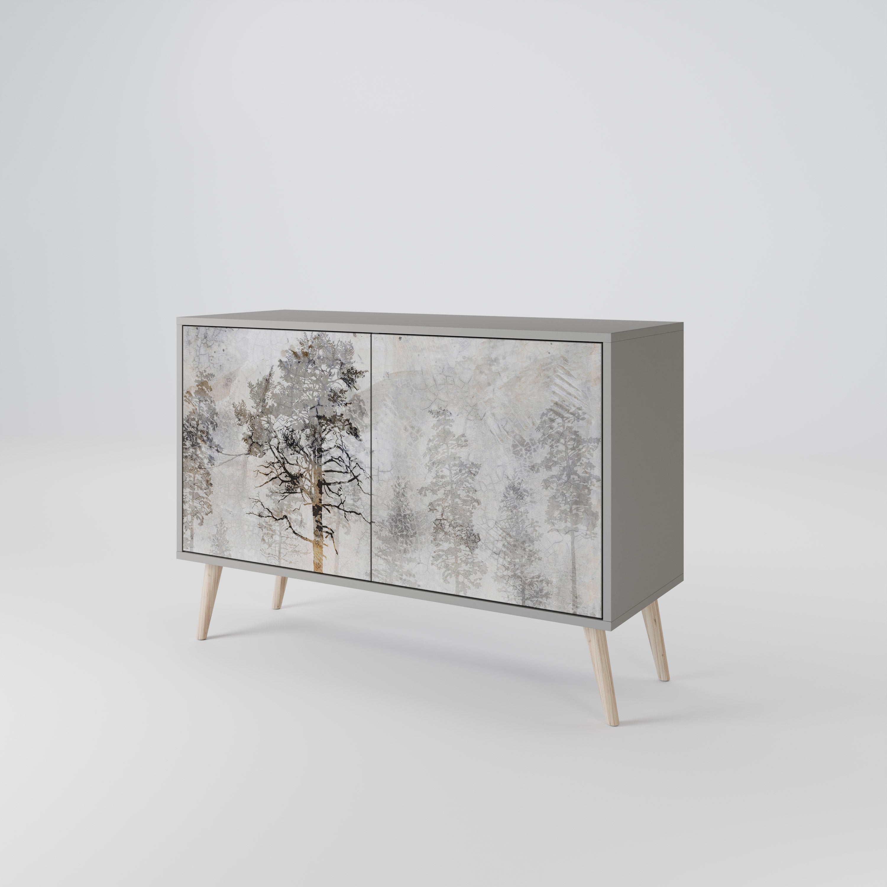 FADE IN THE TREES Sideboard mit 2 Türen in Grau
