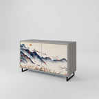 JAPANESE LANDSCAPE Sideboard mit 2 Türen in Grau