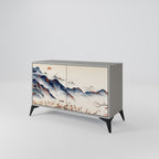 JAPANESE LANDSCAPE Sideboard mit 2 Türen in Grau