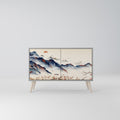JAPANESE LANDSCAPE Sideboard mit 2 Türen in Grau