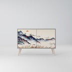 JAPANESE LANDSCAPE Sideboard mit 2 Türen in Grau