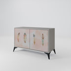 THE DELIQUESCE Sideboard mit 2 Türen in Grau