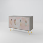 THE DELIQUESCE Sideboard mit 2 Türen in Grau