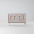 THE DELIQUESCE Sideboard mit 2 Türen in Grau