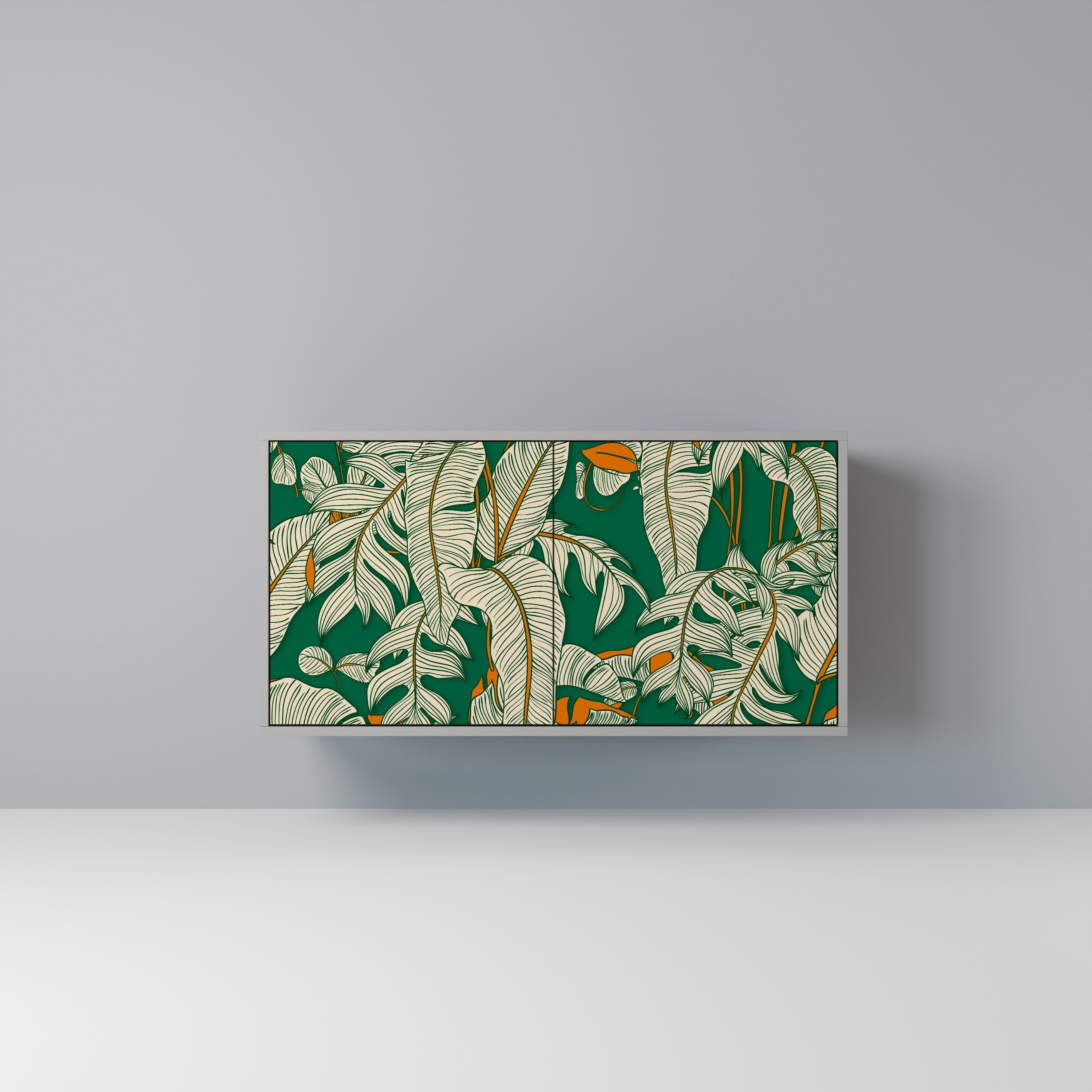 VERDANT PLEASURES Sideboard mit 2 Türen in Grau