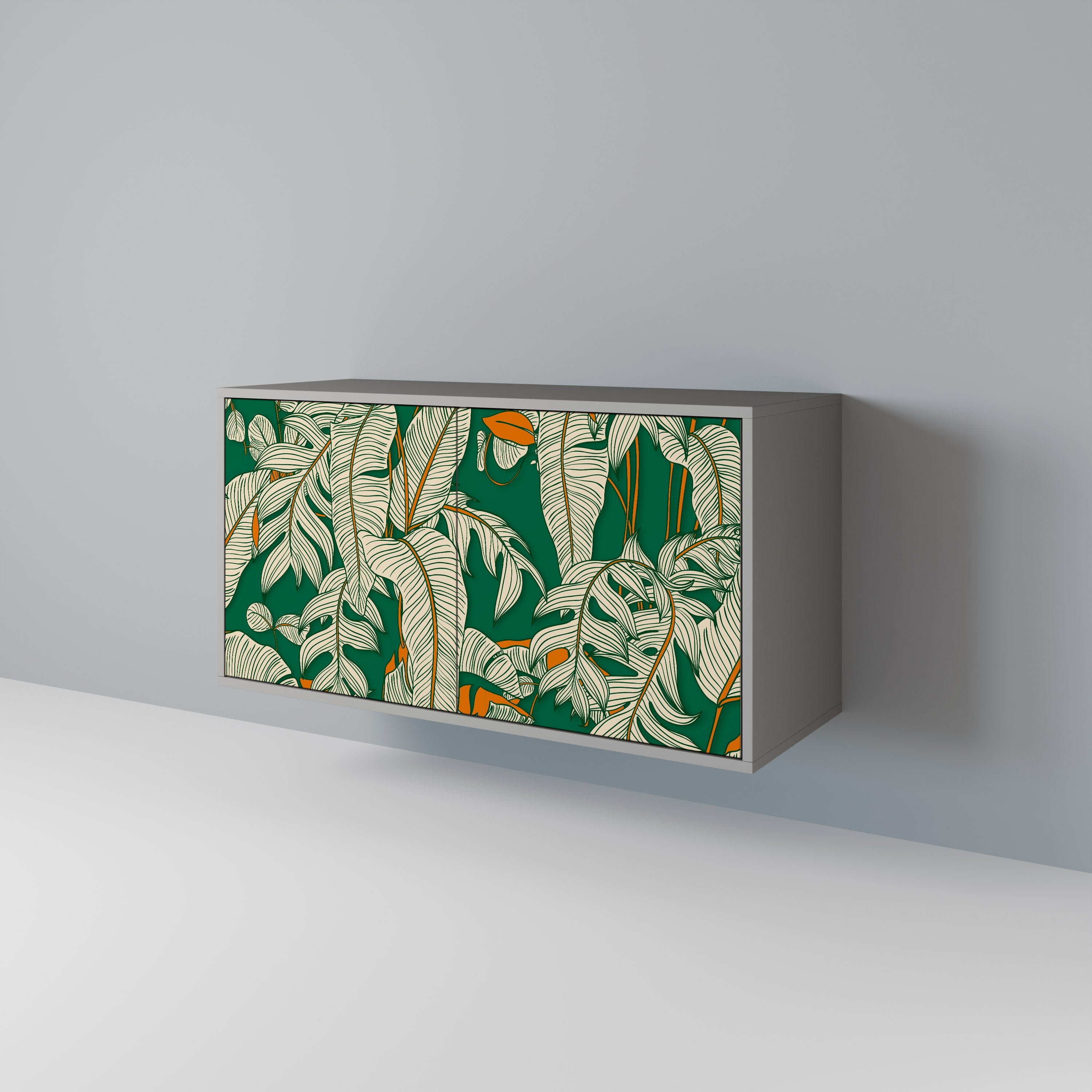 VERDANT PLEASURES Sideboard mit 2 Türen in Grau