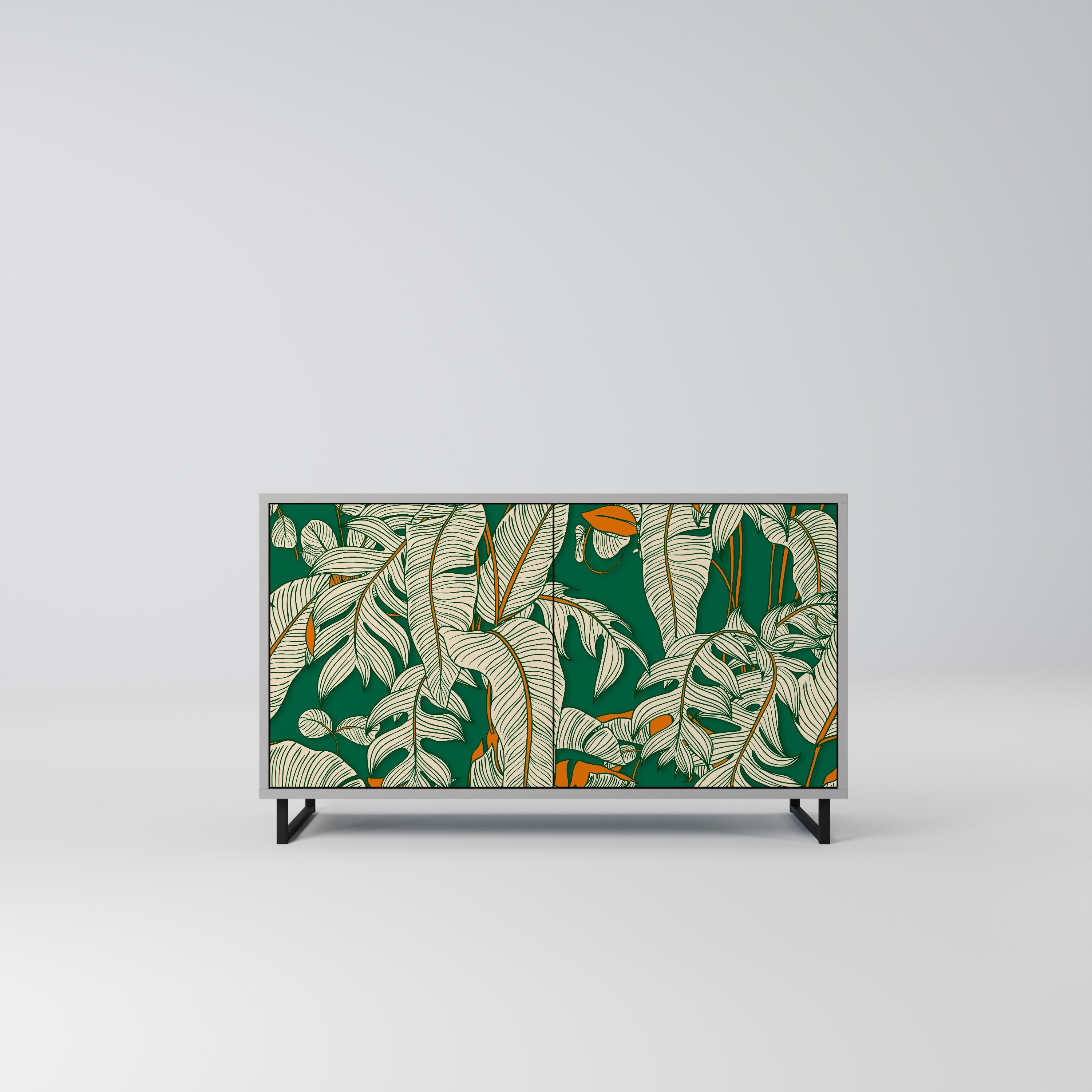VERDANT PLEASURES Sideboard mit 2 Türen in Grau