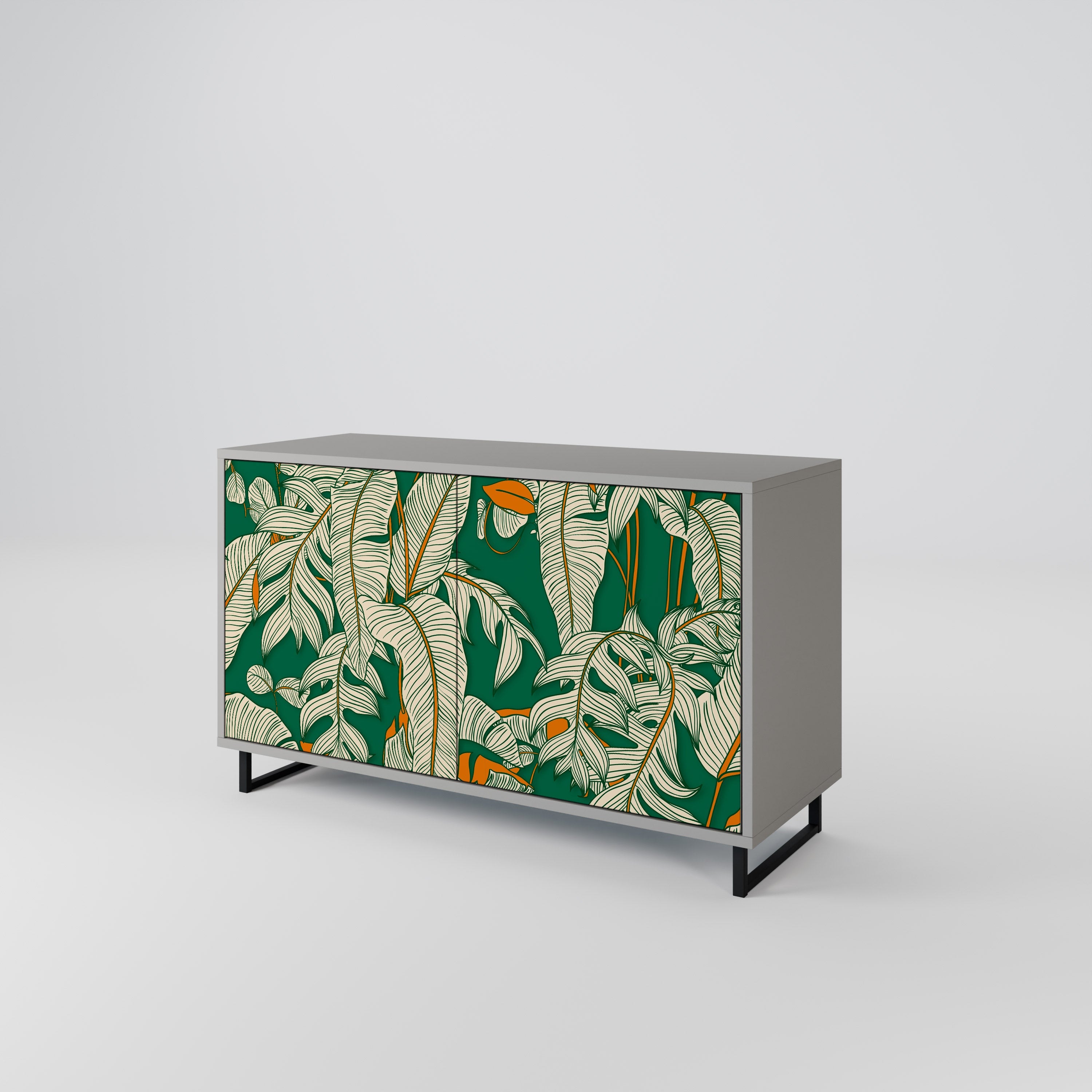 VERDANT PLEASURES Sideboard mit 2 Türen in Grau