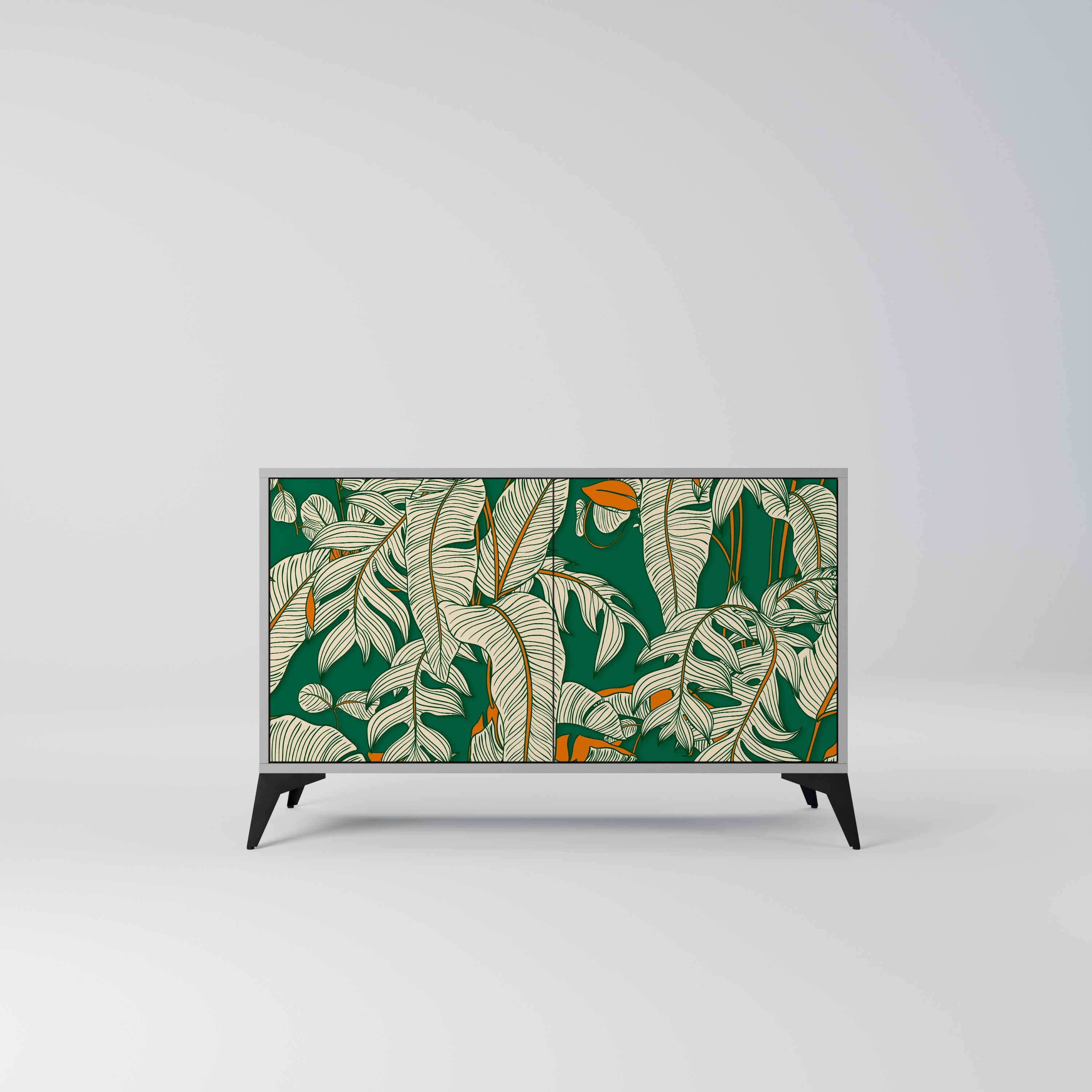 VERDANT PLEASURES Sideboard mit 2 Türen in Grau