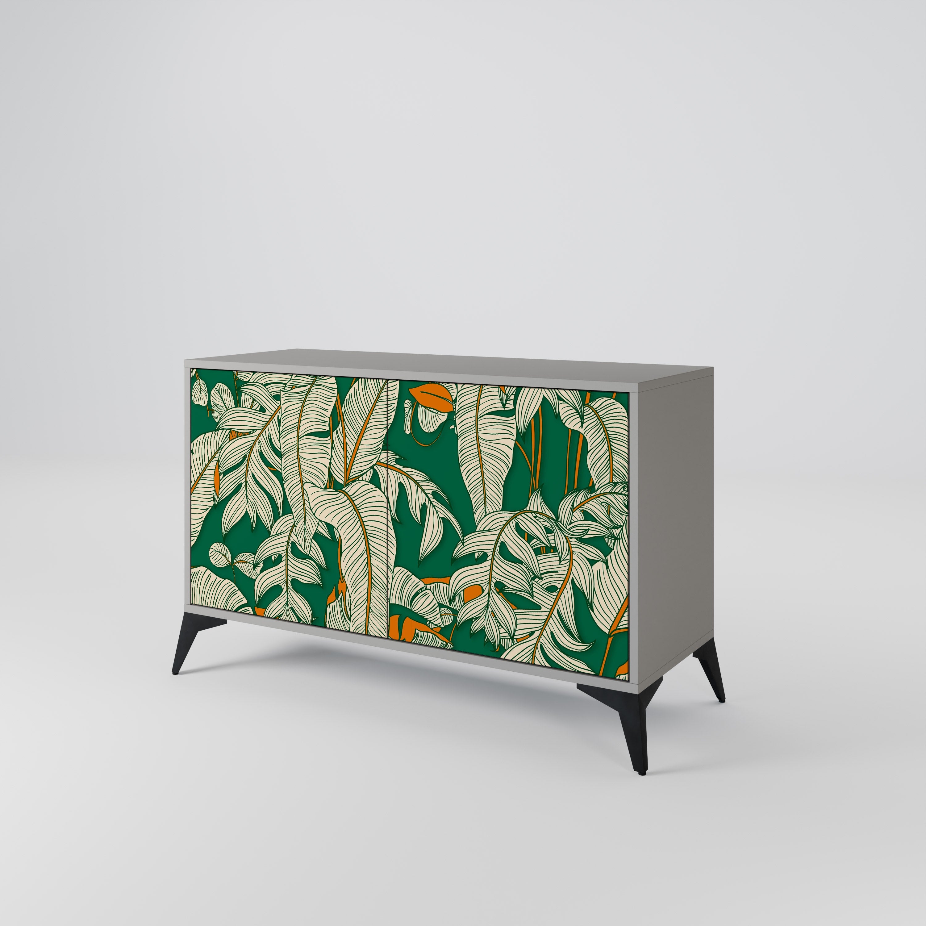 VERDANT PLEASURES Sideboard mit 2 Türen in Grau