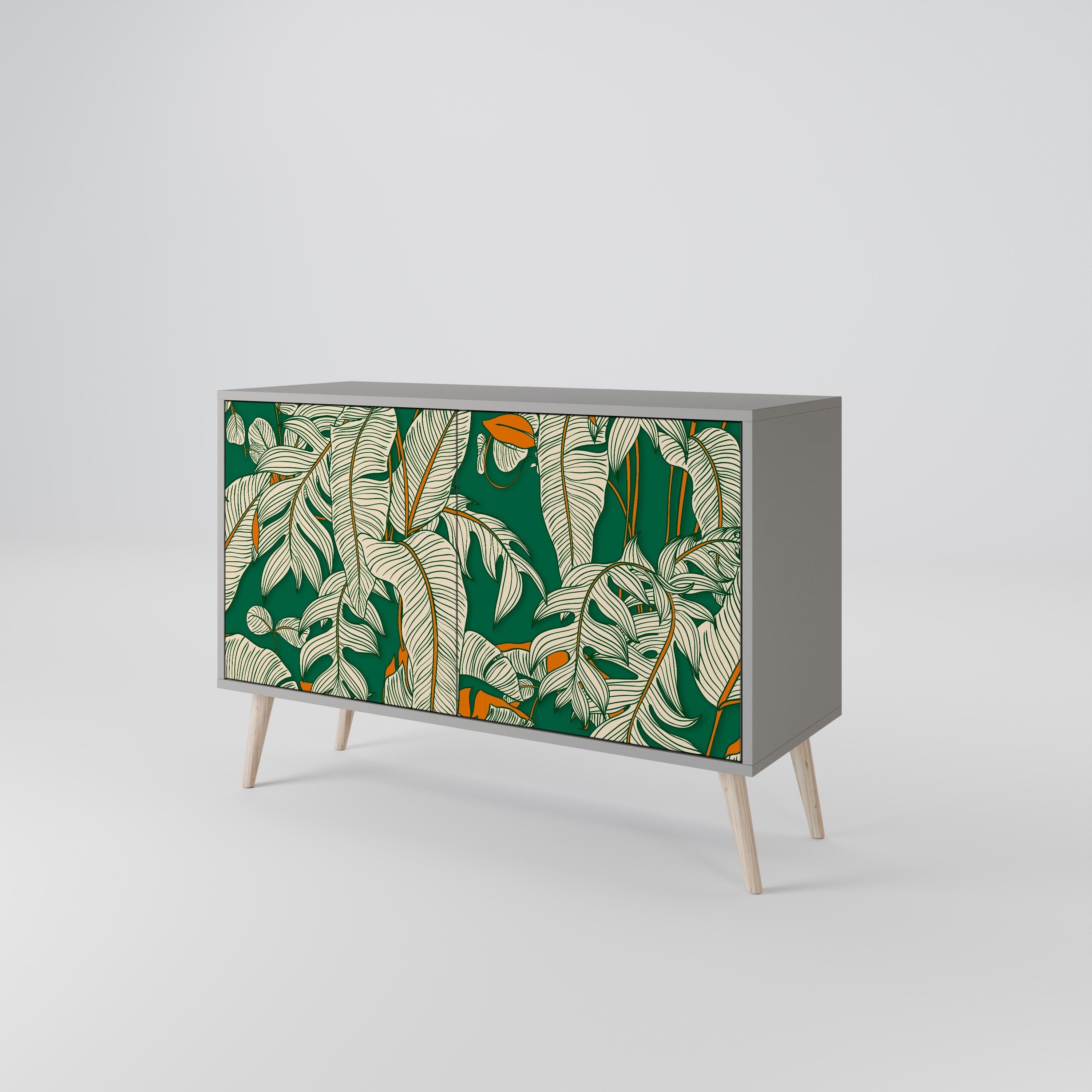 VERDANT PLEASURES Sideboard mit 2 Türen in Grau