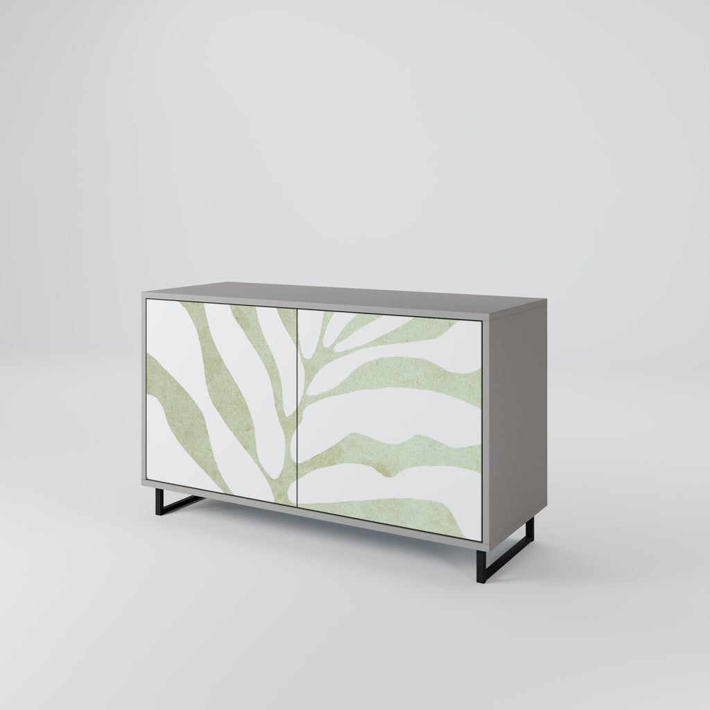 BOTANICAL SPARK Sideboard mit 2 Türen in Grau