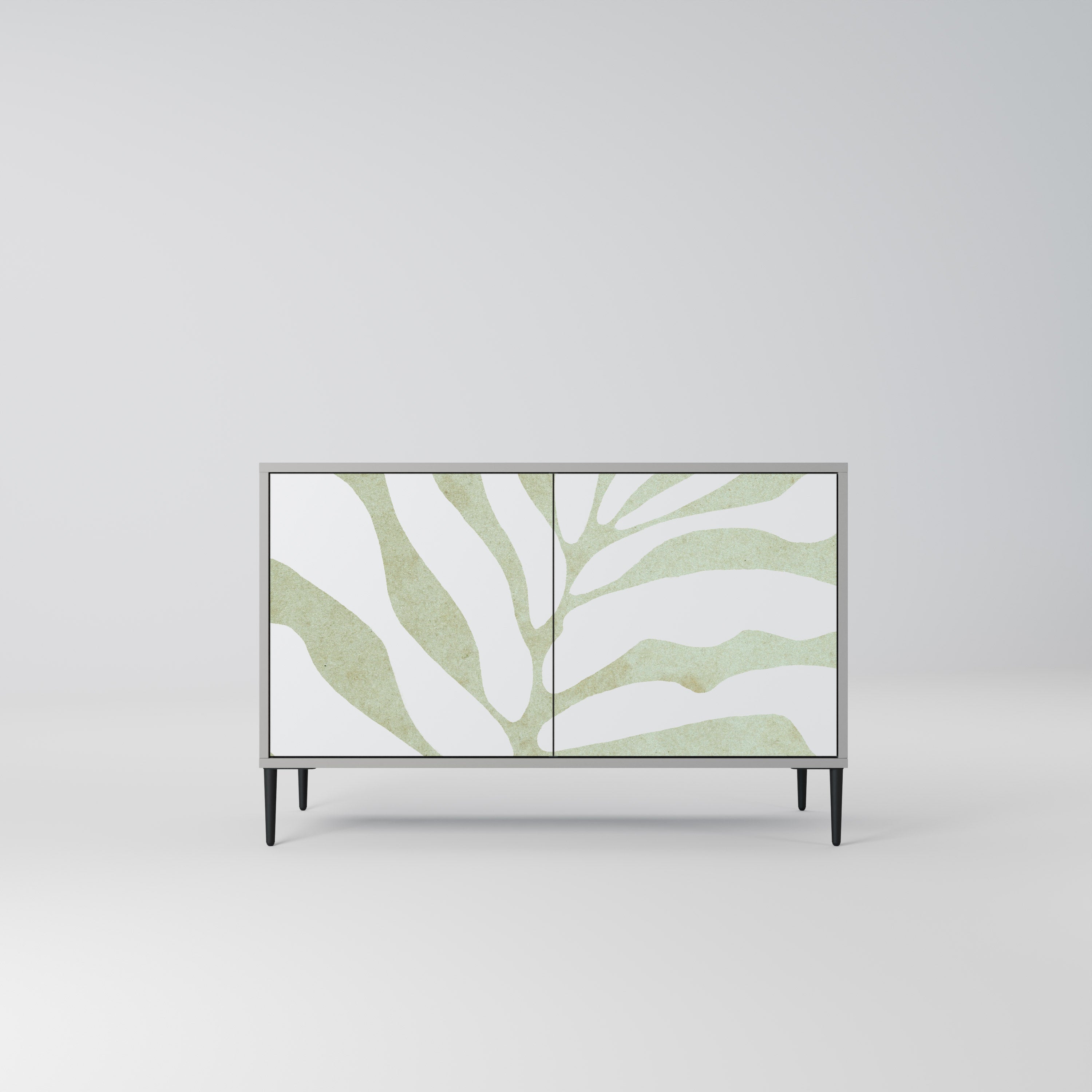 BOTANICAL SPARK Sideboard mit 2 Türen in Grau