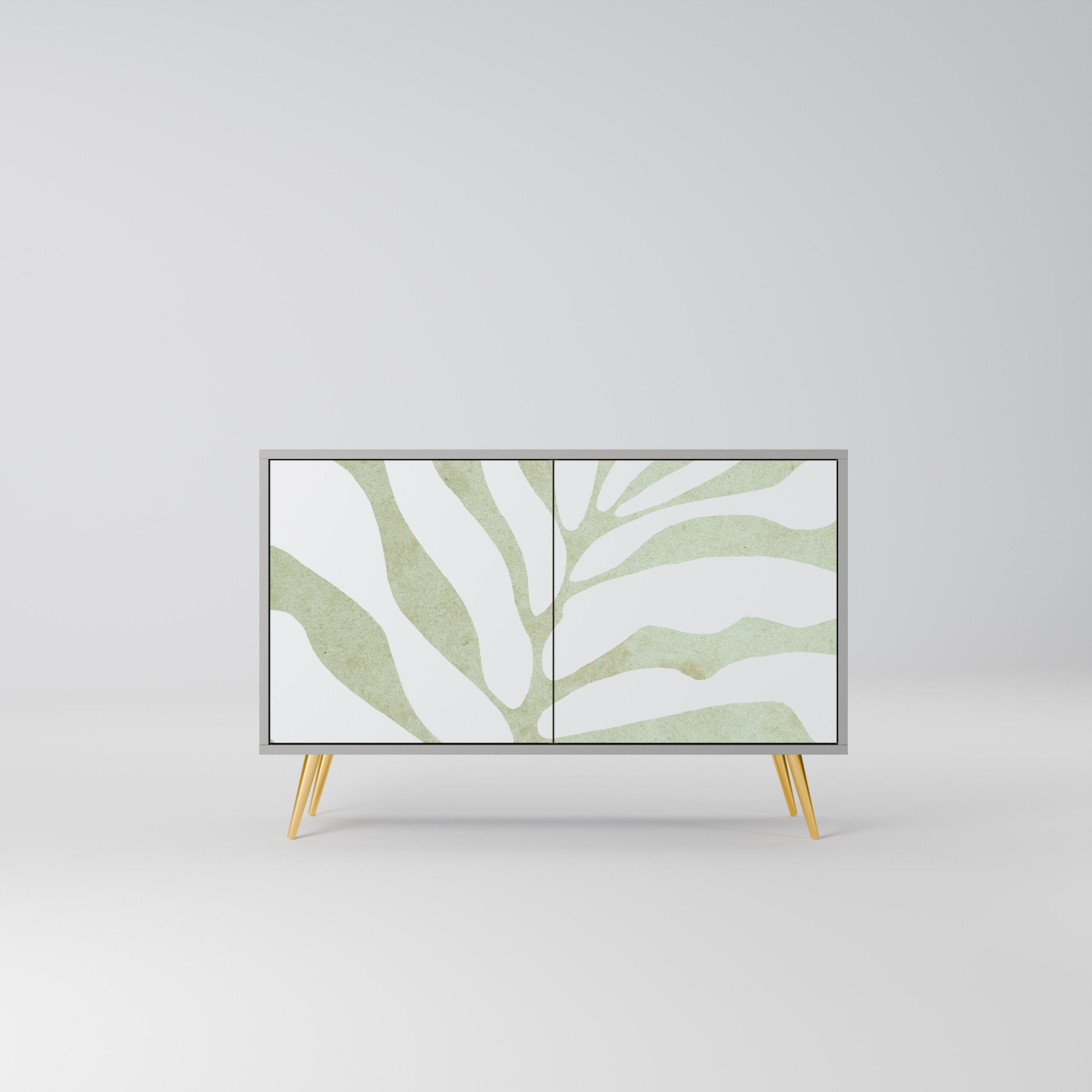 BOTANICAL SPARK Sideboard mit 2 Türen in Grau