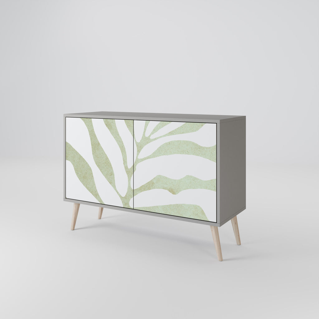 BOTANICAL SPARK Sideboard mit 2 Türen in Grau