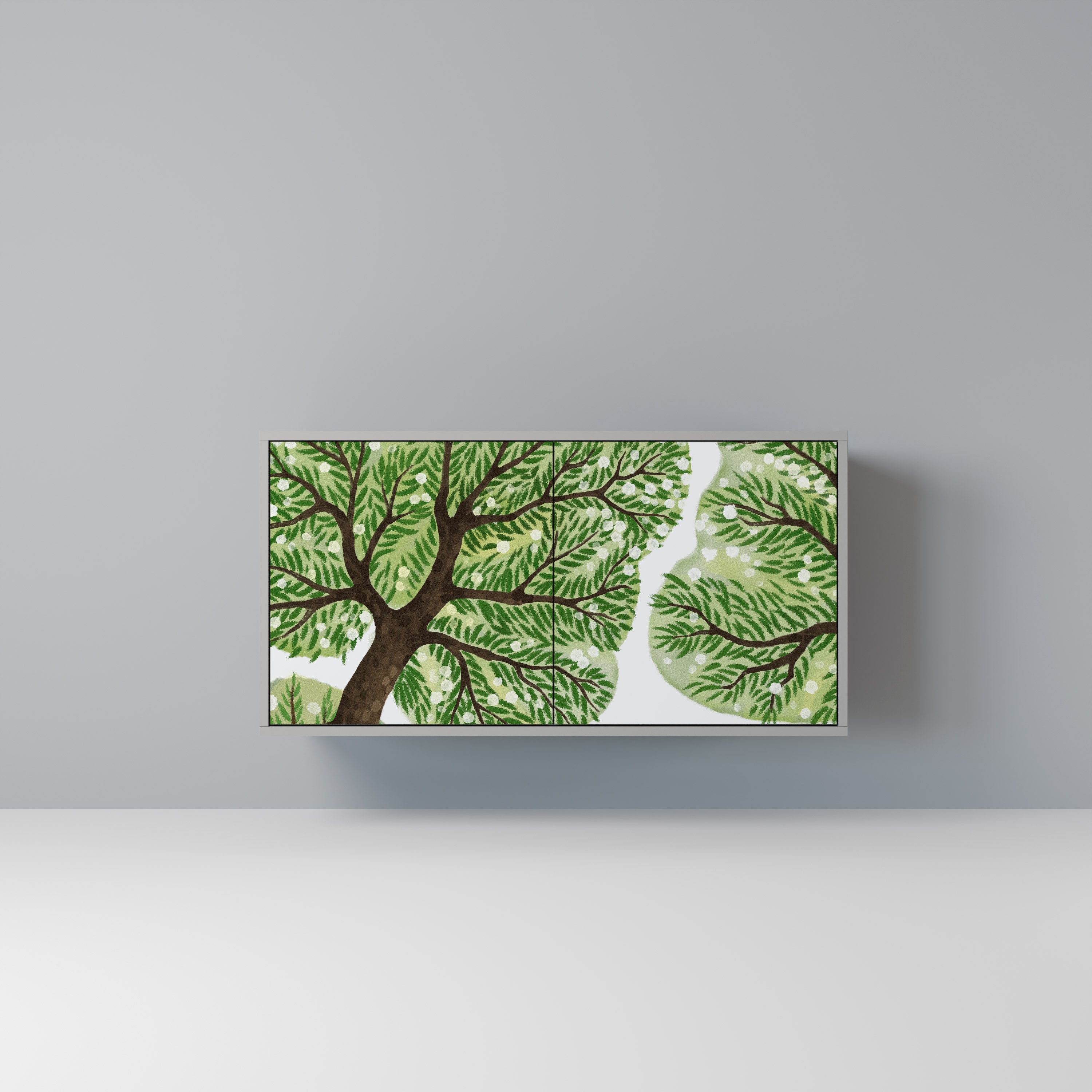 WILDERNESS DASH Sideboard mit 2 Türen in Grau