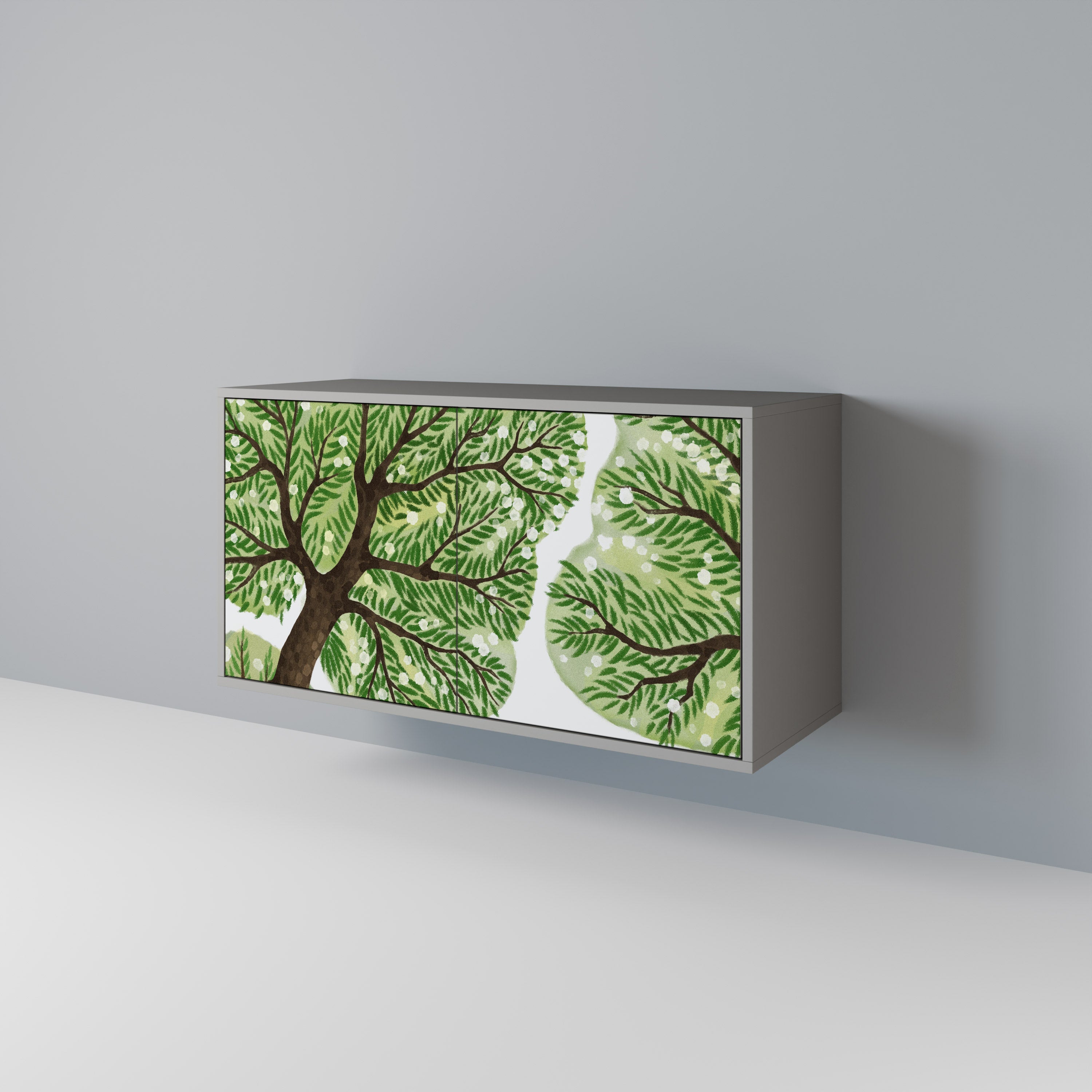 WILDERNESS DASH Sideboard mit 2 Türen in Grau