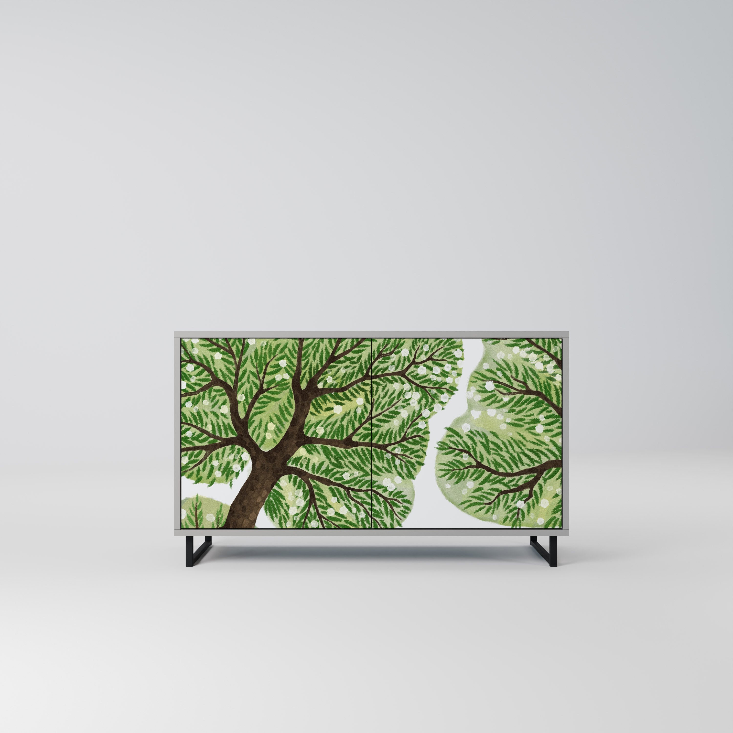 WILDERNESS DASH Sideboard mit 2 Türen in Grau