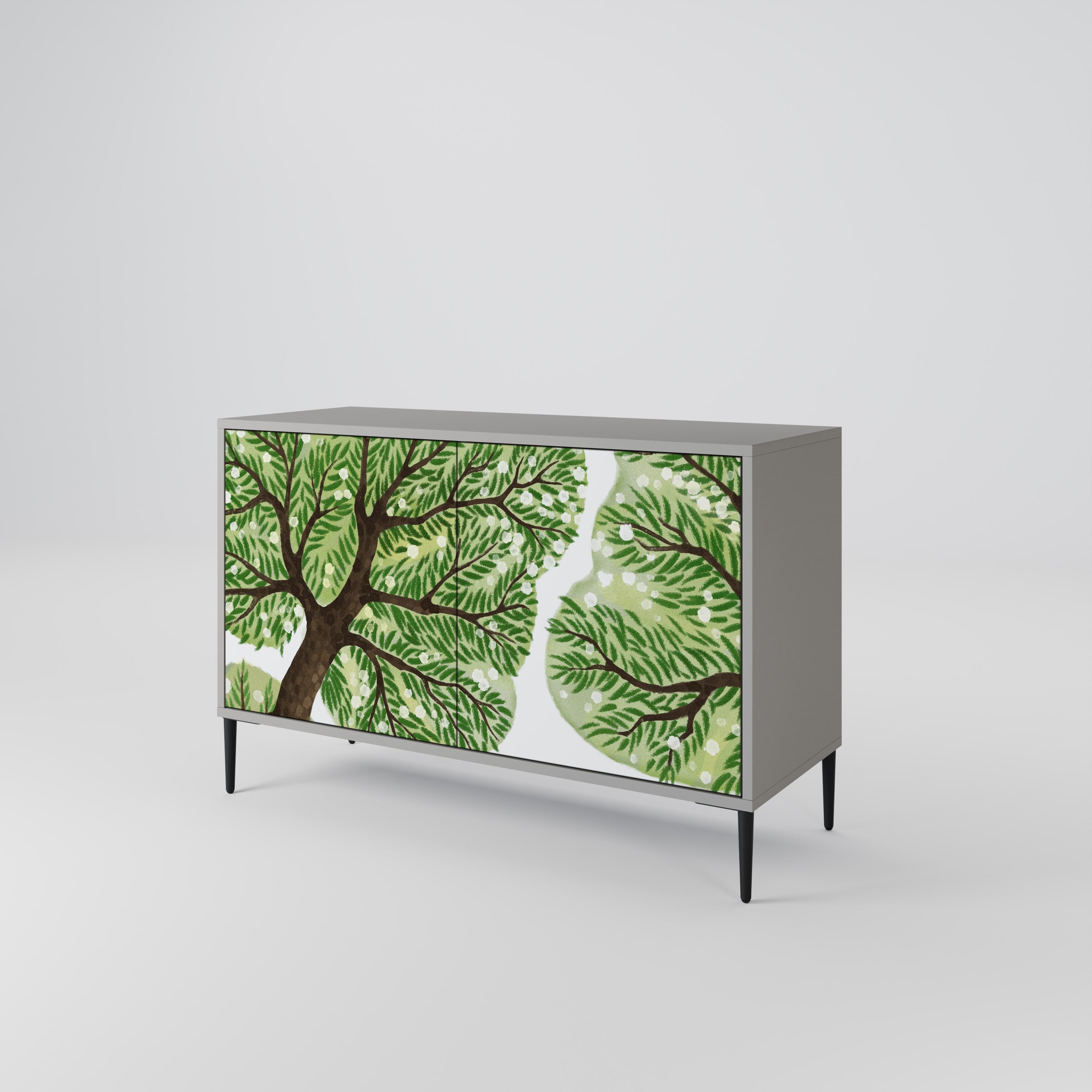 WILDERNESS DASH Sideboard mit 2 Türen in Grau