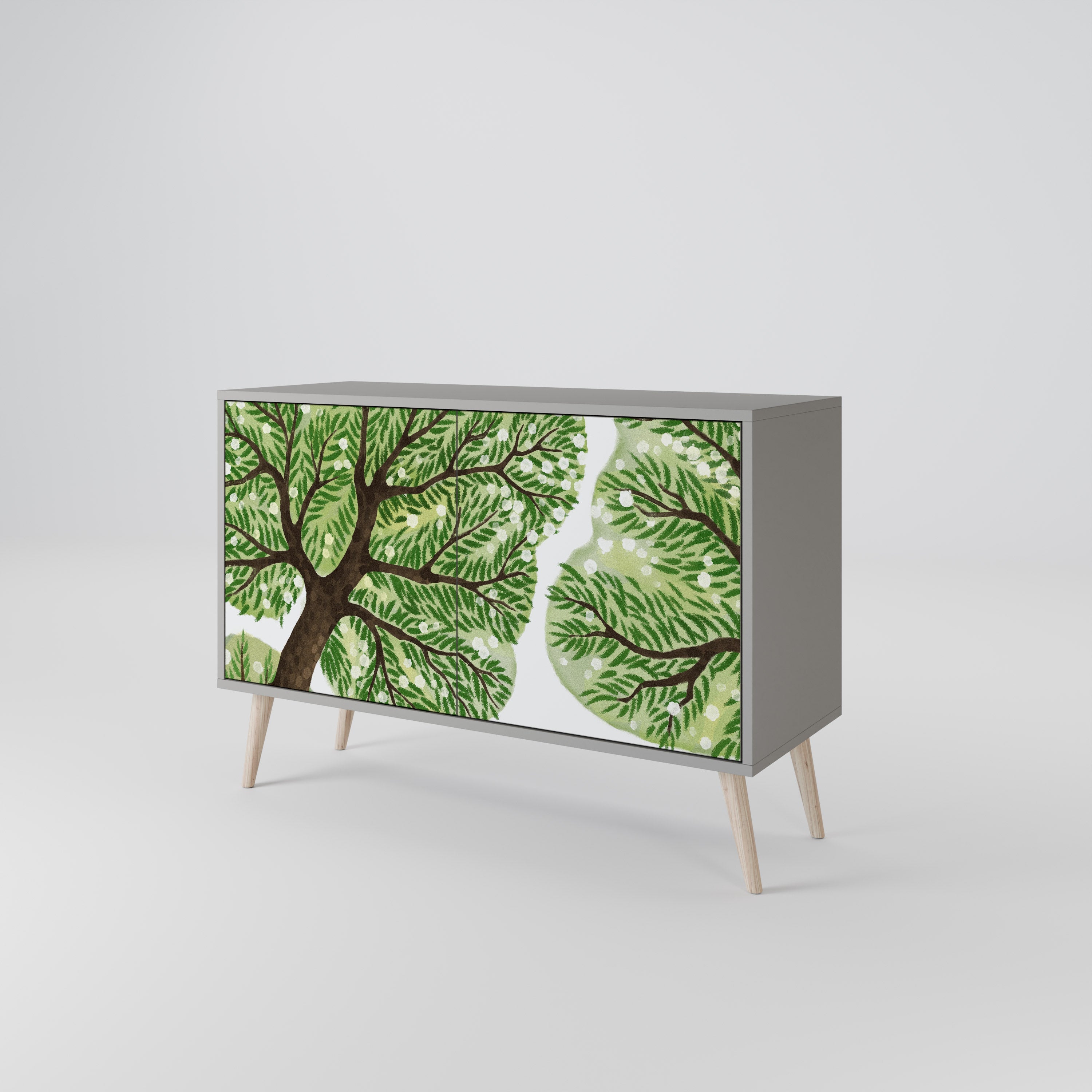 WILDERNESS DASH Sideboard mit 2 Türen in Grau