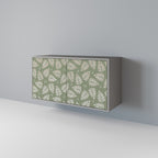 LEAVES ON GREEN Sideboard mit 2 Türen in Grau