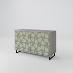 LEAVES ON GREEN Sideboard mit 2 Türen in Grau