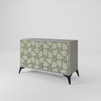 LEAVES ON GREEN Sideboard mit 2 Türen in Grau