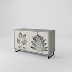 LEAFY STAMPS Sideboard mit 2 Türen in Grau