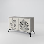LEAFY STAMPS Sideboard mit 2 Türen in Grau