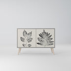 LEAFY STAMPS Sideboard mit 2 Türen in Grau