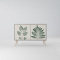 GREEN LEAFY STAMPS Sideboard mit 2 Türen in Grau
