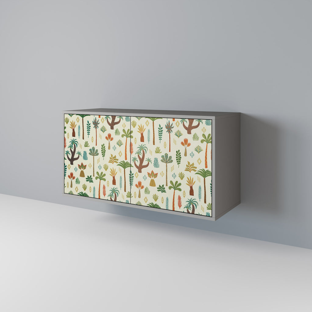 PALM SPRING Sideboard mit 2 Türen in Grau