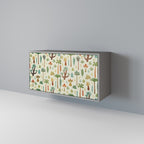 PALM SPRING Sideboard mit 2 Türen in Grau