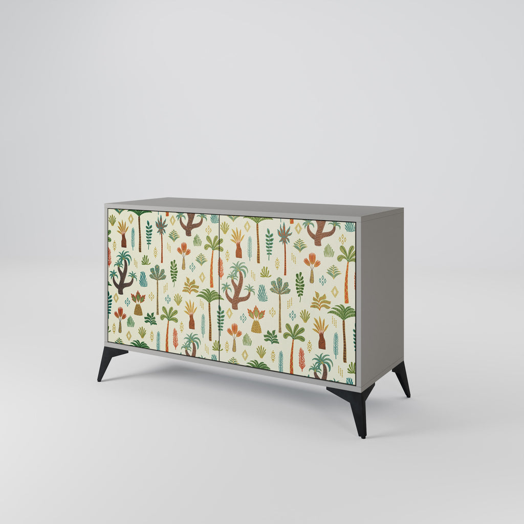 PALM SPRING Sideboard mit 2 Türen in Grau
