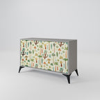 PALM SPRING Sideboard mit 2 Türen in Grau