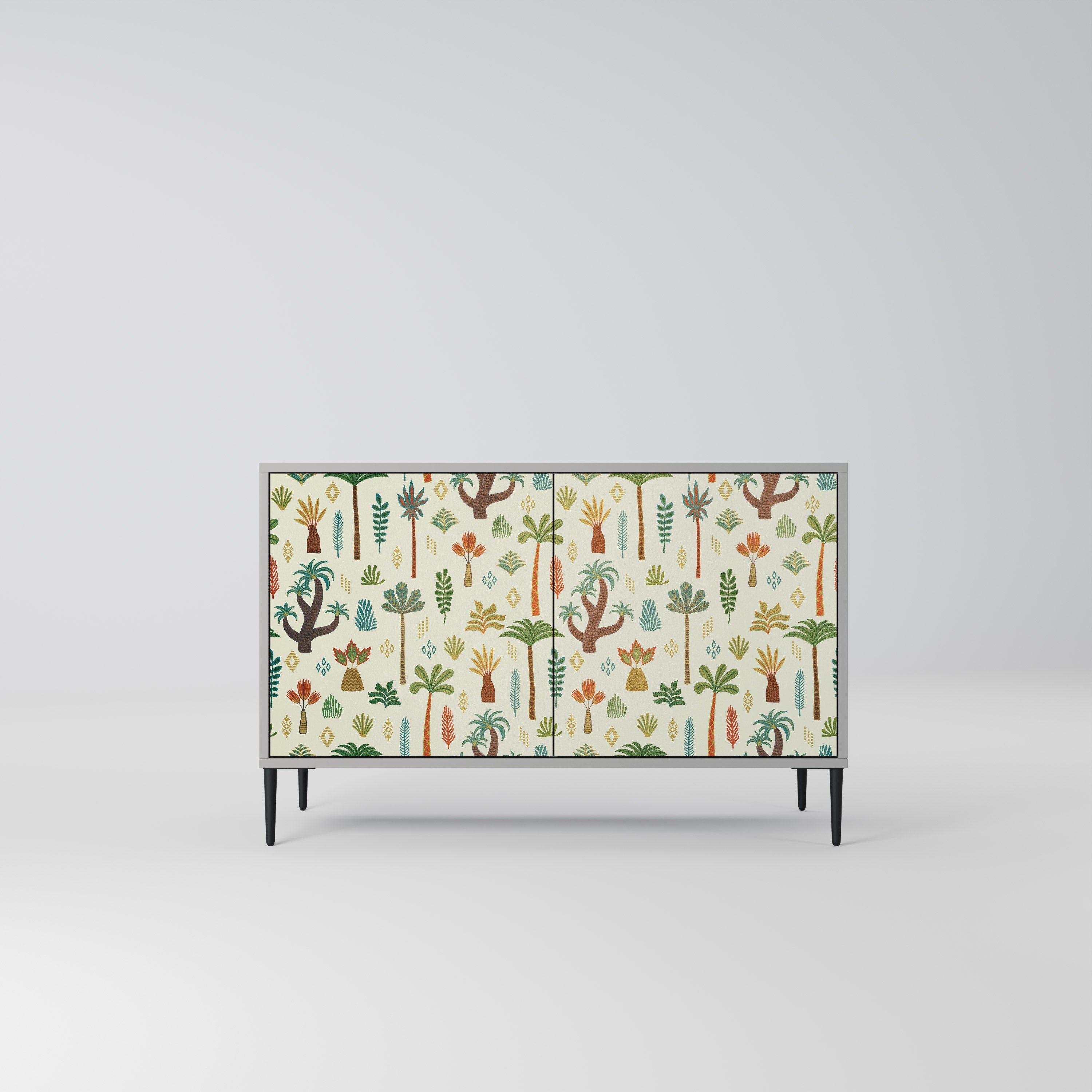 PALM SPRING Sideboard mit 2 Türen in Grau