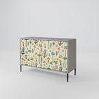 PALM SPRING Sideboard mit 2 Türen in Grau