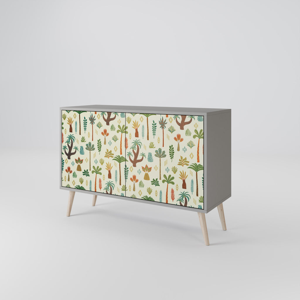 PALM SPRING Sideboard mit 2 Türen in Grau