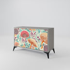 FUNGUS FANTASY 2-Door Sideboard in Grey Finish