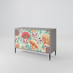 FUNGUS FANTASY 2-Door Sideboard in Grey Finish