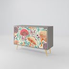FUNGUS FANTASY 2-Door Sideboard in Grey Finish