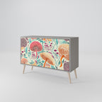 FUNGUS FANTASY 2-Door Sideboard in Grey Finish