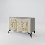 SAND SCULPTURES 2-Door Sideboard in Grey Finish