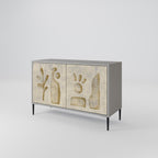 SAND SCULPTURES 2-Door Sideboard in Grey Finish