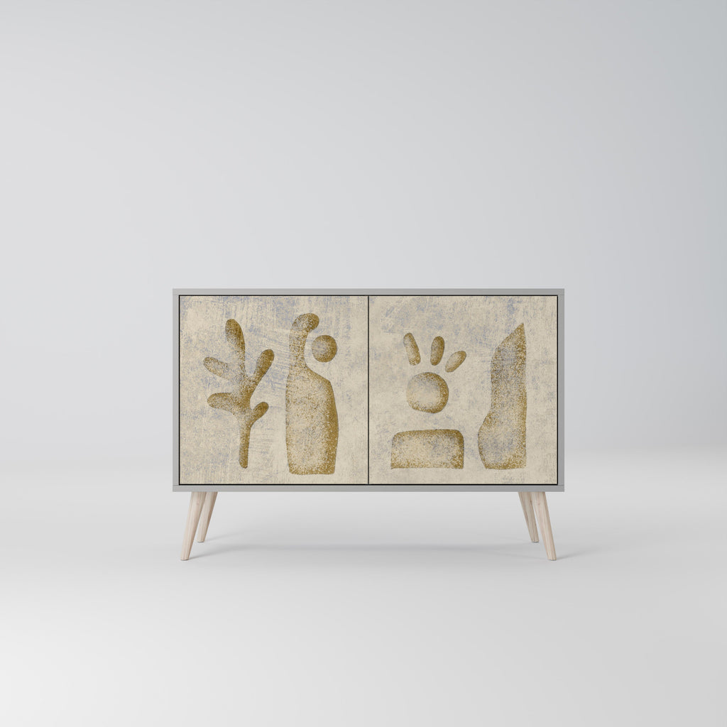 SAND SCULPTURES 2-Door Sideboard in Grey Finish