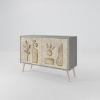 SAND SCULPTURES 2-Door Sideboard in Grey Finish