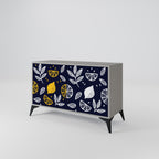 CITRUS BLACK AND WHITE Sideboard mit 2 Türen in Grau