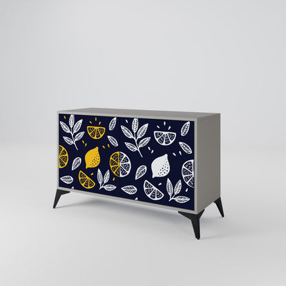 CITRUS BLACK AND WHITE 2-türiges Sideboard