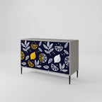 CITRUS BLACK AND WHITE Sideboard mit 2 Türen in Grau