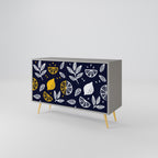 CITRUS BLACK AND WHITE Sideboard mit 2 Türen in Grau